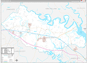New Kent Wall Map Premium Style